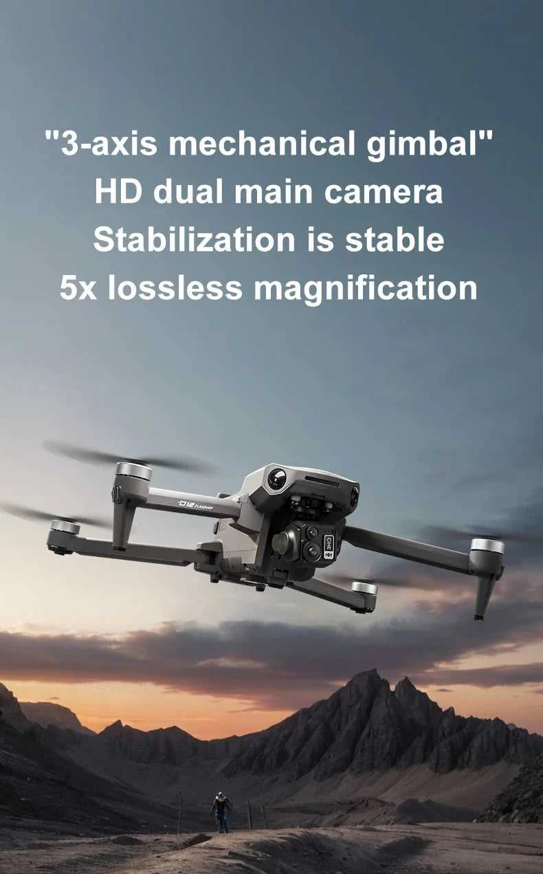 ZLL D12 Drone With 8K HD Camera Screen Remote GPS 360° Obstacle Avoidance 5G Wifi FPV Brushless Motor RC Dron Load capacity 500g The jack market .AU The jack market .AU Drones $ 452 14:193#D12-NO OAS