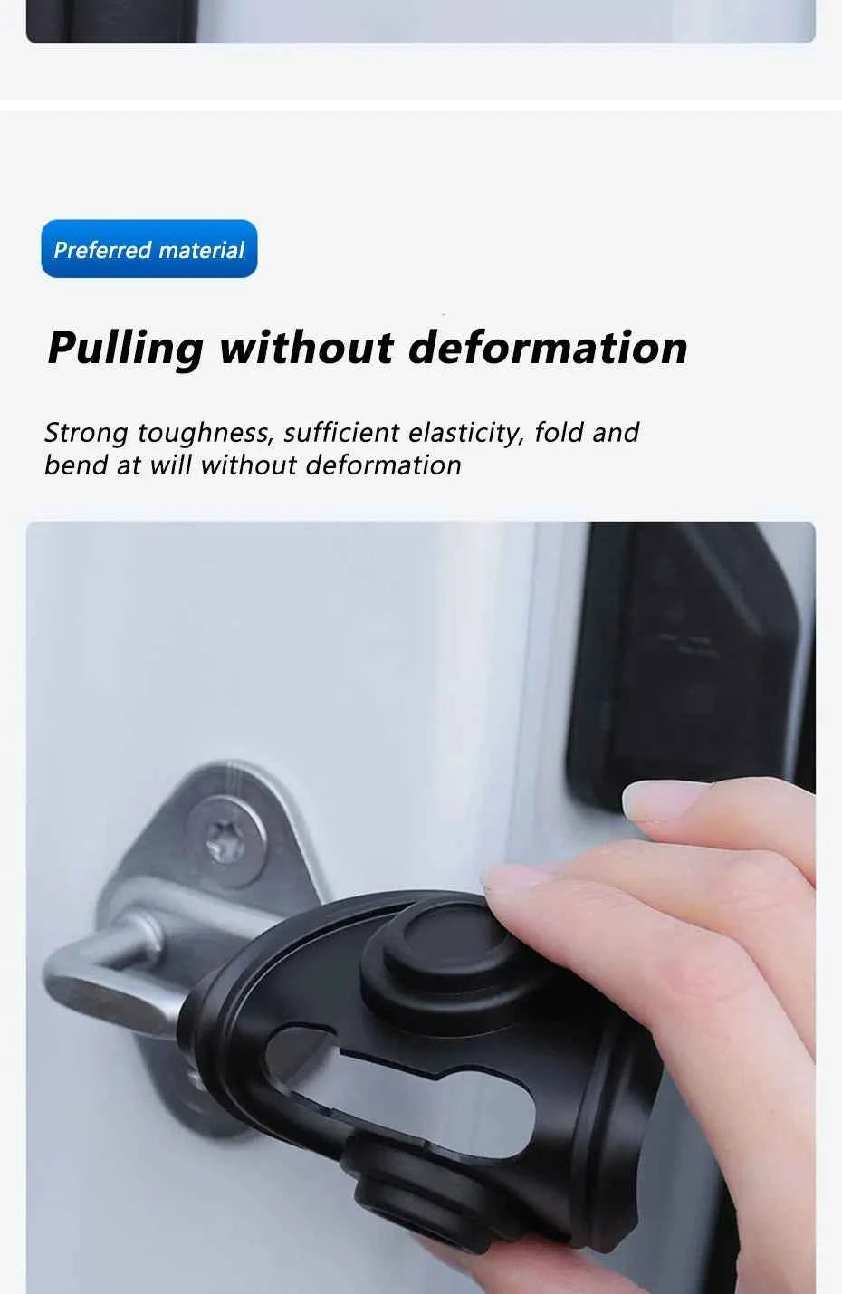 4Pcs Door Lock Buckle Cover for Car Door Buffer Cushion Anti-Scrtach Protection Cover Waterproof Door Shock Absorber