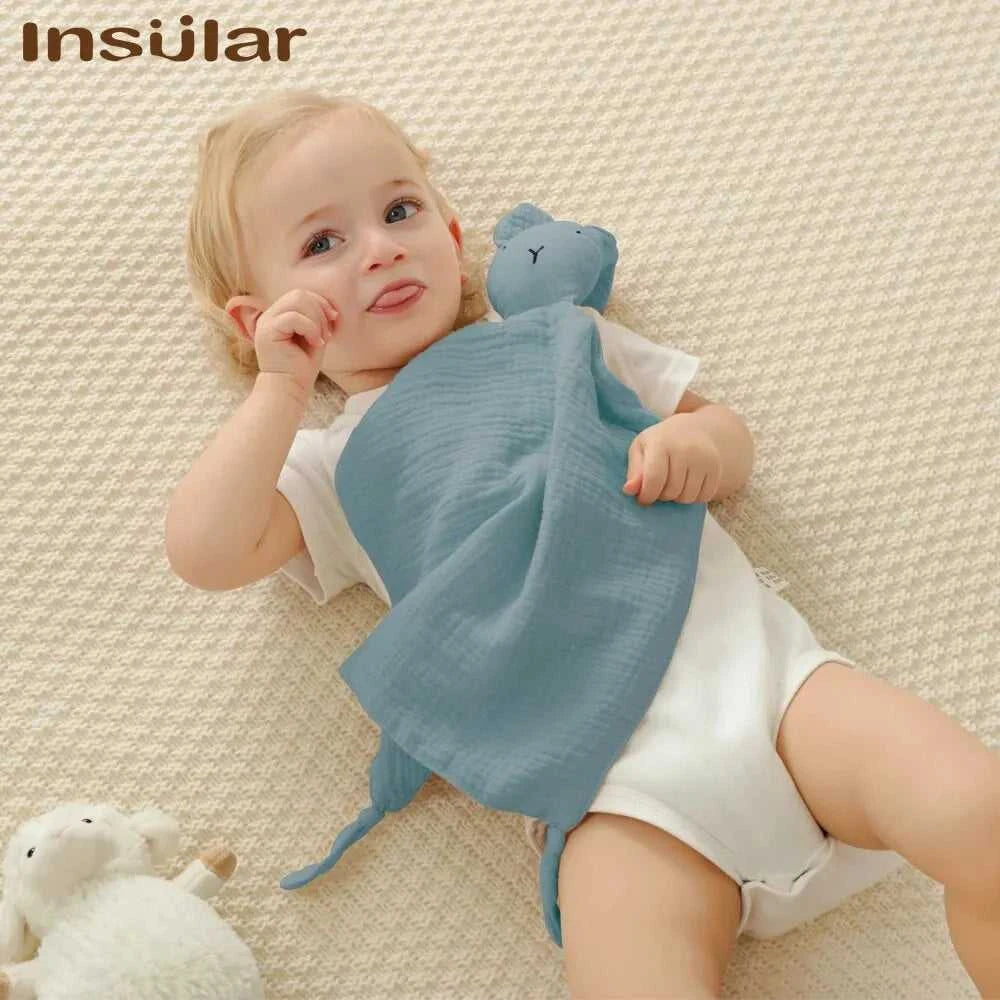 Muslin Baby Comfort Towel Cotton Comforter Blanket Soft Newborn Sleeping Dolls Kids Fashion Sleep Toy Soothe Appease Towel Bibs The jack market .AU The jack market .AU Mum & Kids: Essential Products for Every Family $ 22 14:175#SU1017 Blue