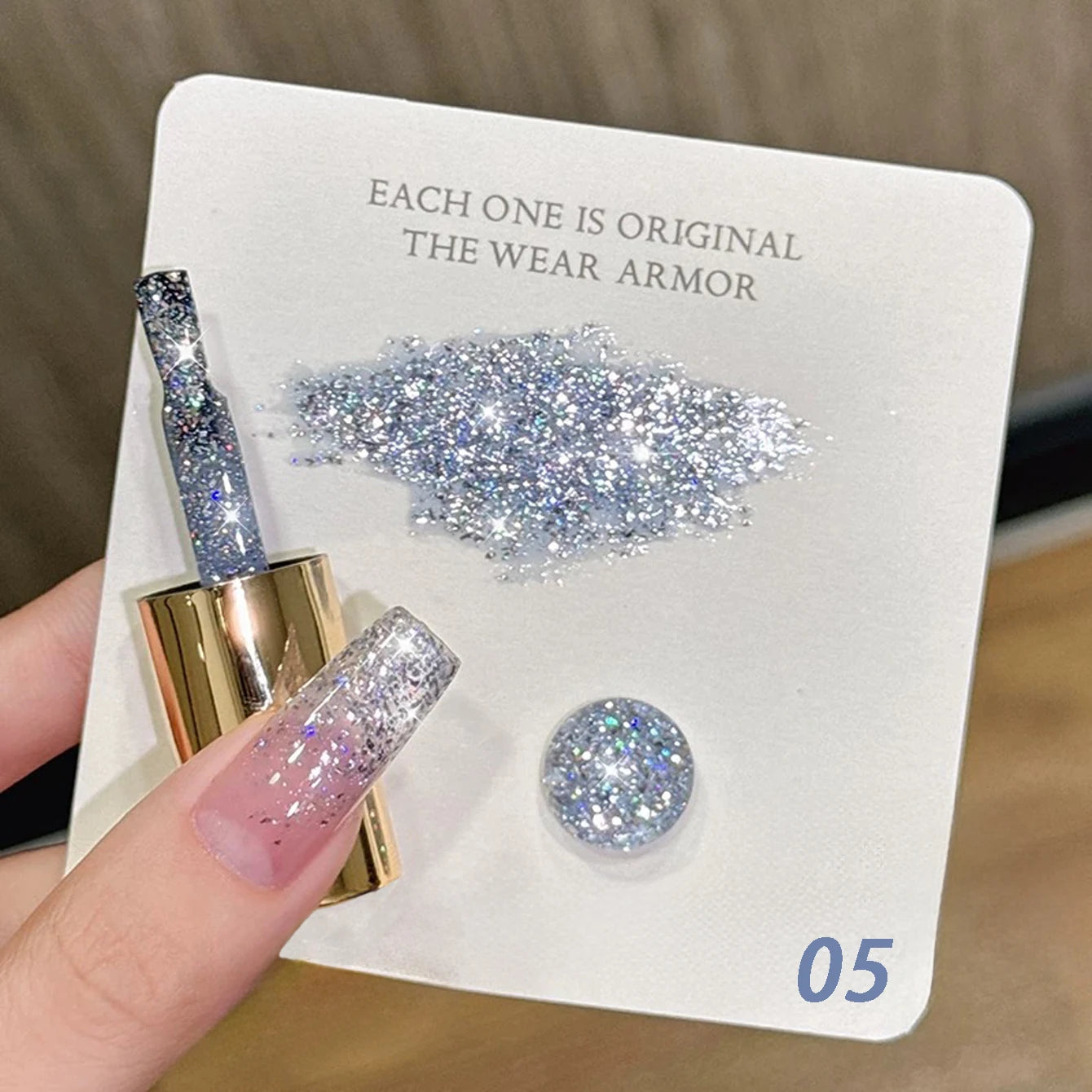 10ML 1-8pcs 2026 New Style Clear Universal White Glass Beads Cat Eye Magnet Gel Nail Polish Suitable For Toe Nails White Nails