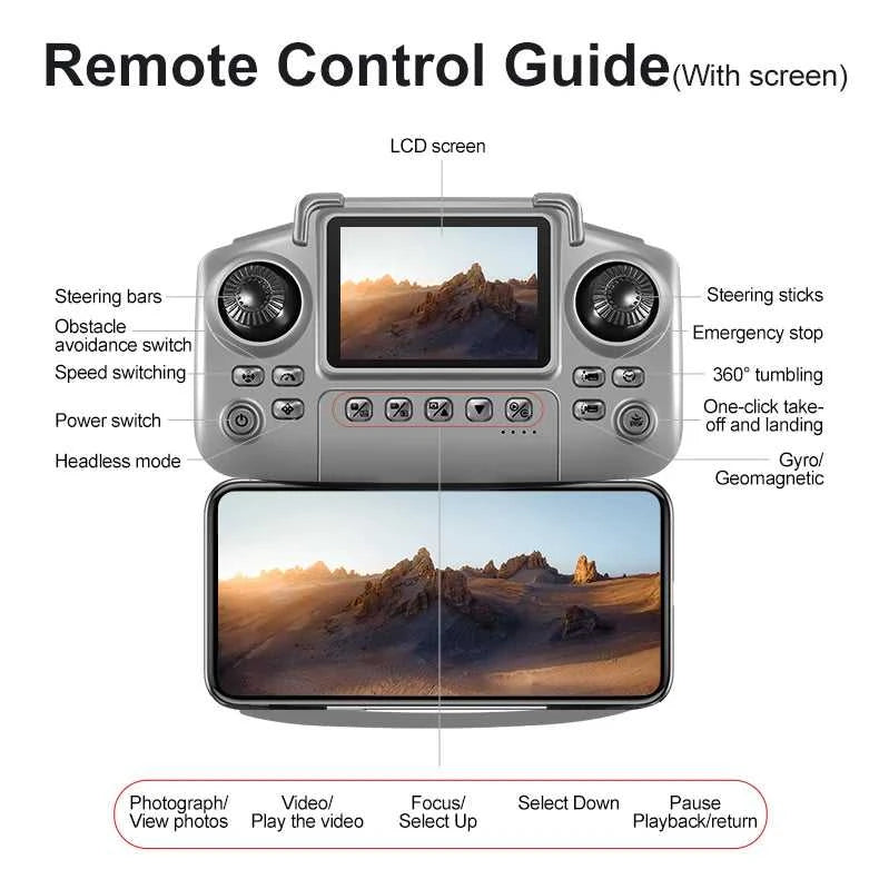 Lenovo D18 Drone 8K Aerial HD Dual Camera Intelligent Obstacle Avoidance Brushless Power GPS Return Screen Remote Control Drone The jack market .AU The jack market .AU Drones $ 105 14:1052#D18-8K HD-Grey