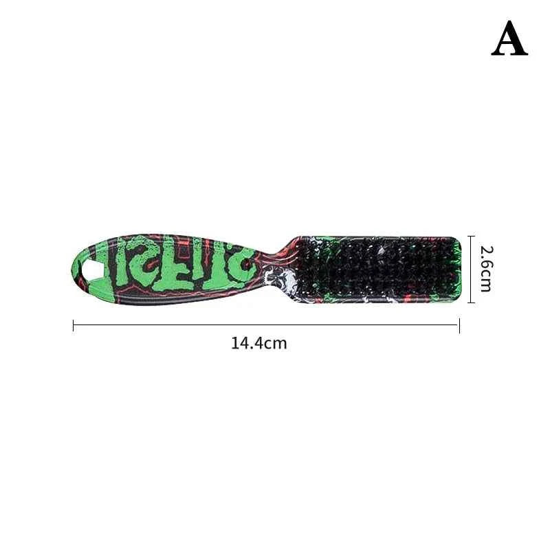 1PC Black Professional Fade Brush Barber Neck Sweeping Brush Comb Haircut Accessories Facial Cleaning Tools For Men Brushes Comb