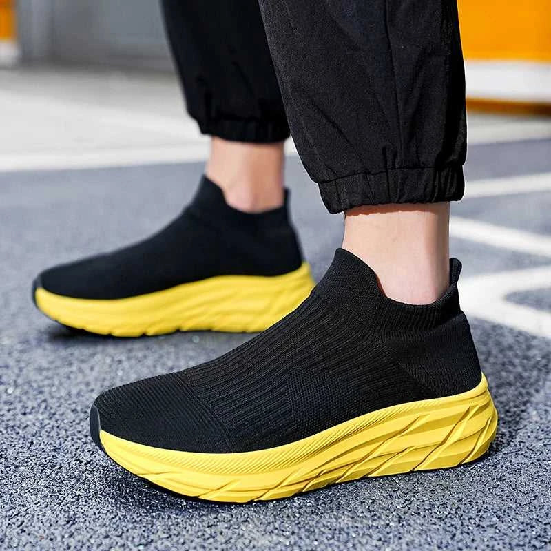 MAEDEF Men's Running Shoes Lightweight Breathable Mesh Elastic Comfortable Durable Fashion Casual Hot Selling Sports Sneakers The jack market .AU The jack market .AU Step Up Your Style: Trendy Shoes for Every Occasion! $ 78 14:173#All Black;200000124:3116