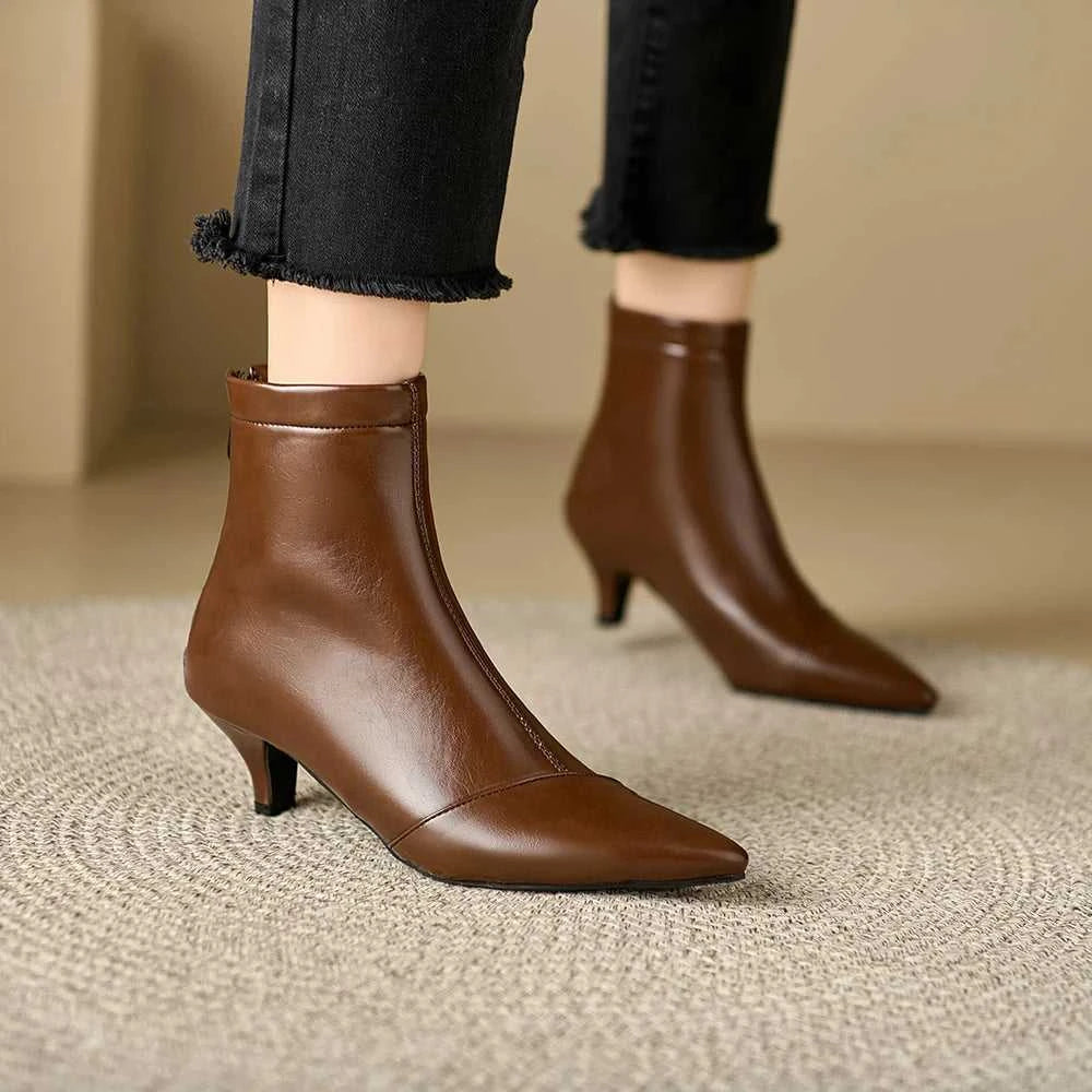 Pointed Toe Women Ankle Boots Ladies Slim Short Shoes Low Heels Party Dress Kitten Heel Booties Winter Autumn Zapatos Mujer The jack market .AU The jack market .AU Step Up Your Style: Trendy Shoes for Every Occasion! $ 100 14:771;200000124:100010487