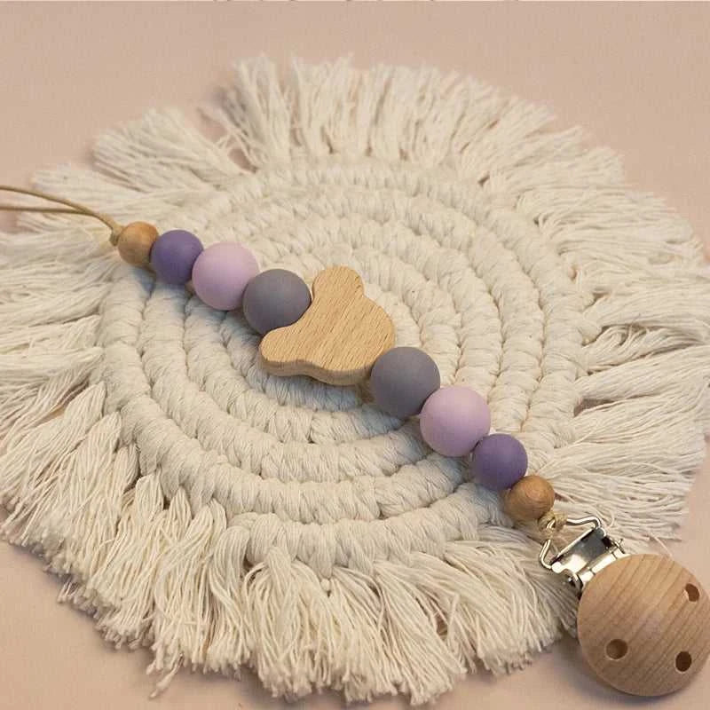 Custom Name Wooden Personalized Baby Pacifier Chain Silicone Bead Dummy Nipple Holder Guard Teether Pendant Newborn Gift Stuff The jack market .AU The jack market .AU Mum & Kids: Essential Products for Every Family $ 29 14:365016#NO.15