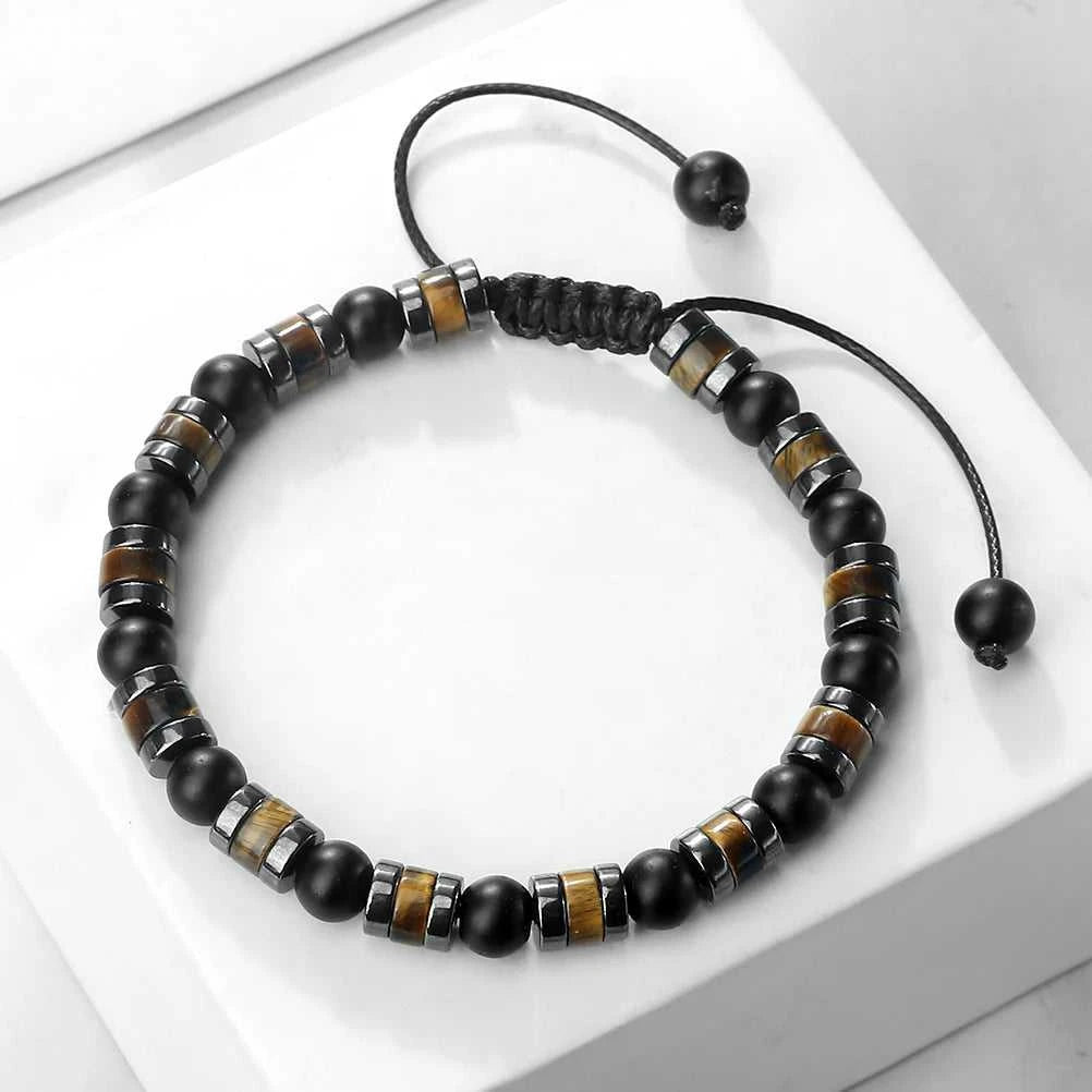 Fashion Hematite Tiger Eye Stone Bracelets Men Natural Matte Black Lave Stone Bangles Women Health Protection Soul Jewelry Gifts The jack market .AU The jack market .AU Jewellery & Chains $ 52 200001034:6145#Bright Black;200007763:201336100