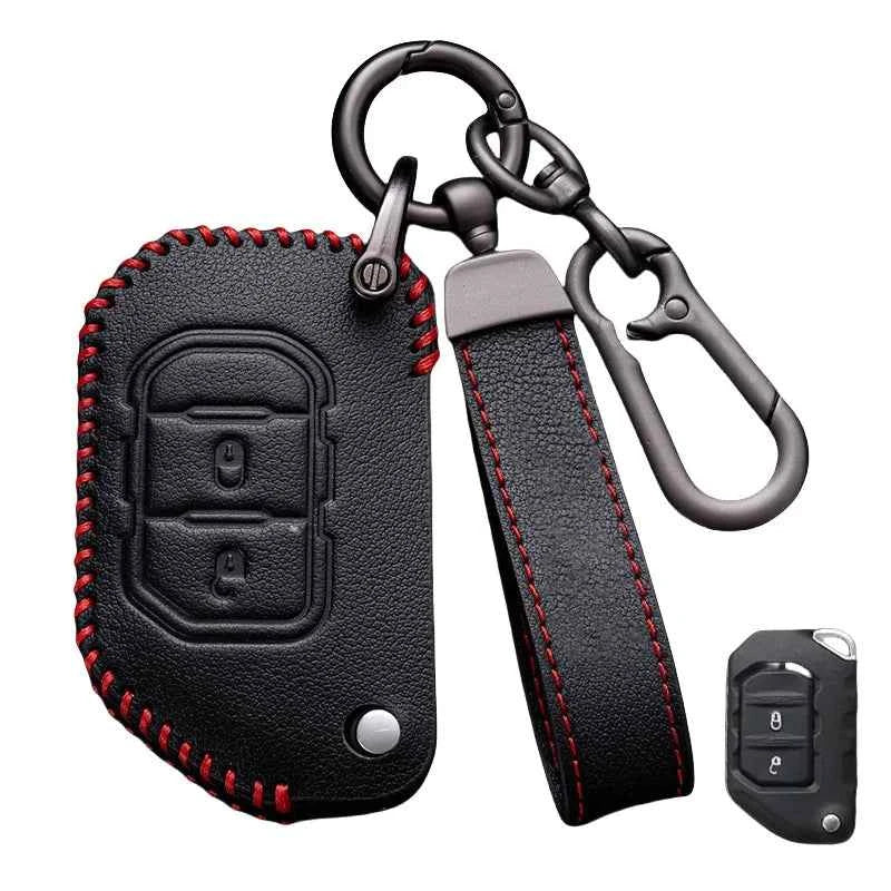 2 4 Buttons Remote Car Key Case Cover for Jeep Wrangler JL JK JLU XD 2018-2022 Shell Fob Protector Holder Keychain Accessories