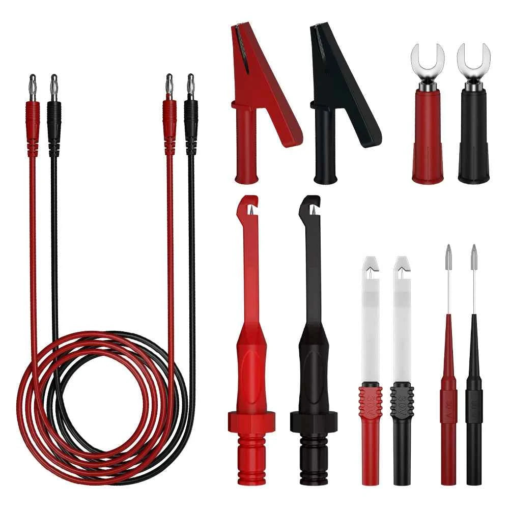 QSS Multimeter Test Leads Kit Digital Electrical Test Probes Set for Automobile Circuit Repair Wire-Piercing Needle