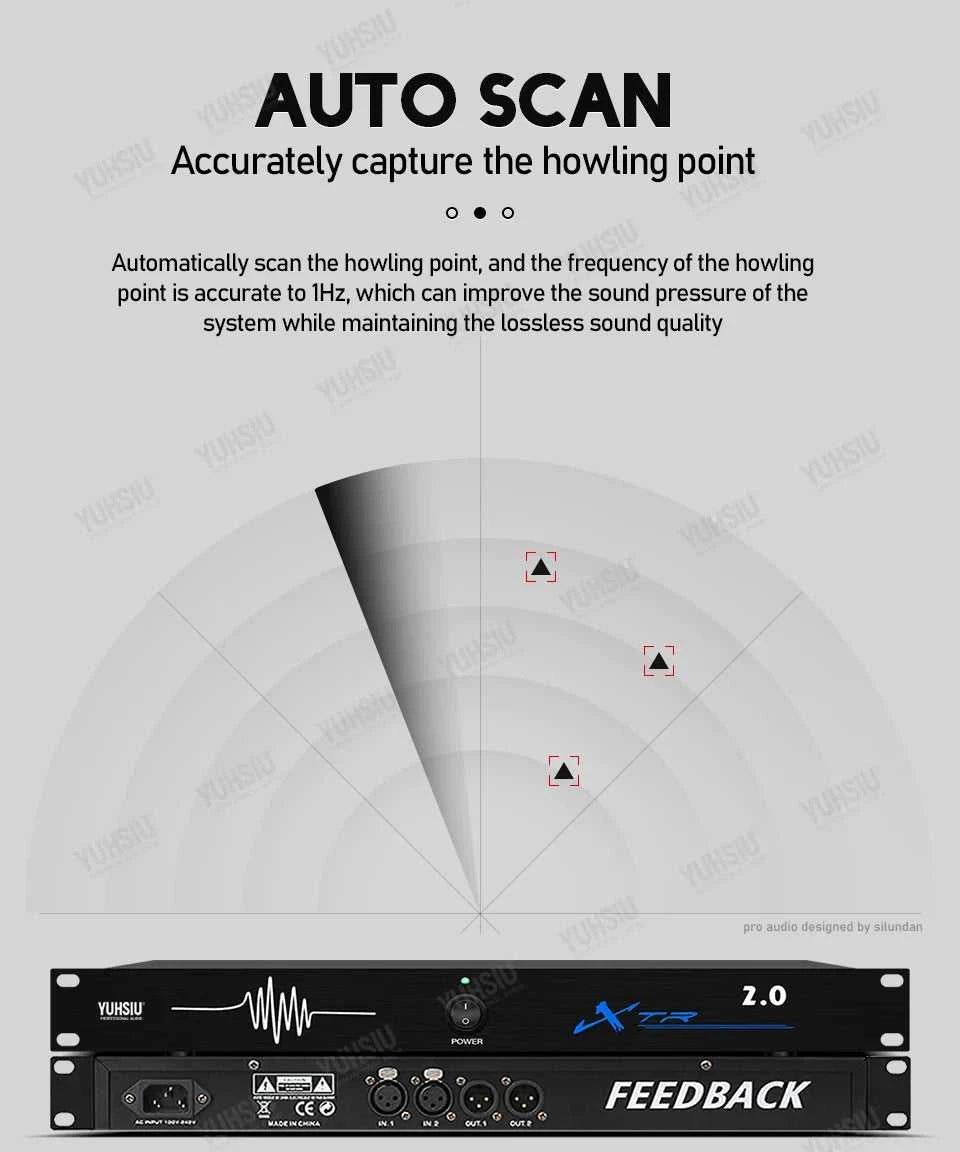 Professional Feedback Destroyer 2 in 2 Out Performance Stage Conference Automatic Anti-Howling KTV Microphone Frequency Shifter The jack market .AU The jack market .AU Accessories Electronics $ 239 14:29#2.0 220V