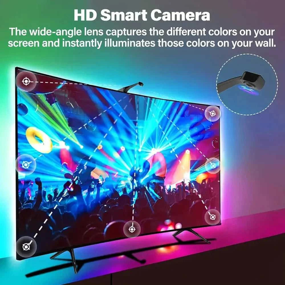 TV Sync Backlight with Color Catcher Bluetooth APP Music Sync RGBIC USB LED Light Strip with Remote Control for Home Theater The jack market .AU The jack market .AU Home $ 80 14:29#non waterproof;249:200006310#5m