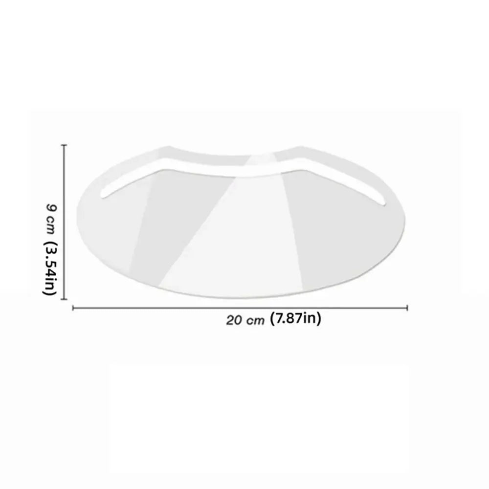 50pcs Clear Plastic Face Shields – Ultimate Makeup & Haircut Protection for Professionals