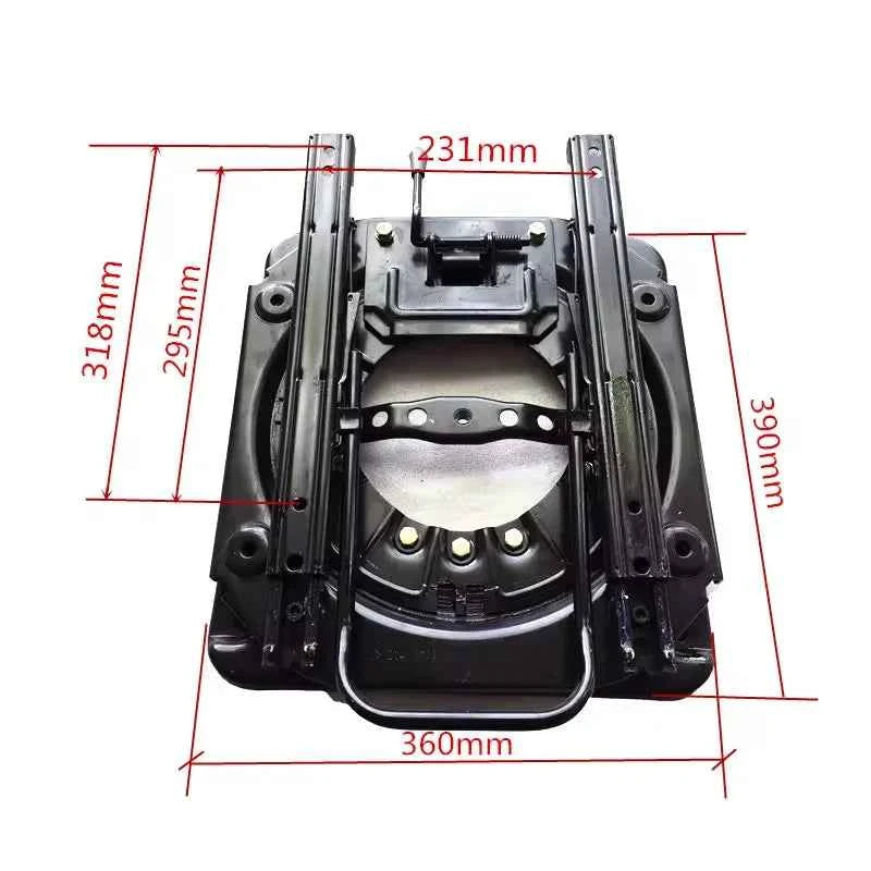 Heavy Duty Seat Swivel Base with Slider, 3.0mm Steel Plate Swivel Seat Base 360 Degree Rotatable for RV Van Camper Boat TruckBus