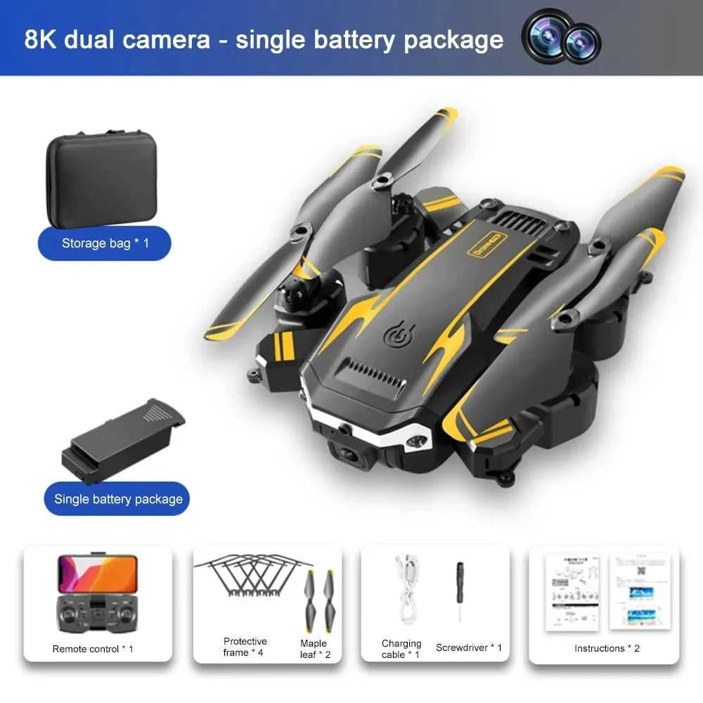 Drone G6 Pro 5G GPS Brushless Motor Professional 8K HD Aerial Photography Obstacle Avoidance UAV Four-Rotor Helicopter Toys The jack market .AU The jack market .AU Drones $ 77 14:1052#Yellow Single 8K-1B