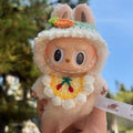For 15/17cm 3.0 labubu v1/v2/v3 handmade bikini beach sun hat headgear set doll clothes for Ropa labubu decoration