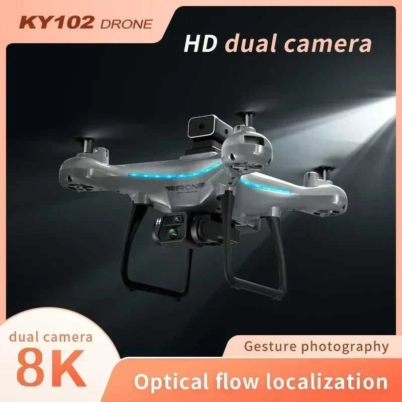 2026 Ky102 Drone 8k Hd Aerial Photography Dual Camera Brushless Quadcopter Obstacle Avoidance Optical Flow Aerial Rc Drone The jack market .AU The jack market .AU Drones $ 97 14:193#8K dual 1B