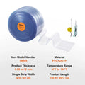 SucceBuy 150/164ft Clear Strip Curtain Ribbed Plastic Durable Door Strips PVC Bulk Roll for Warehouses Factories Supermarkets The jack market .AU The jack market .AU Home $ 163 14:173#150 ft x 8 in;200007763:201336101