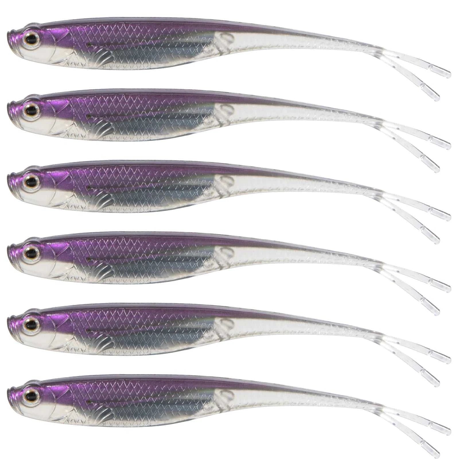 Dr.Fish 5/6pcs Fishing Soft Lure Plastic Saltwater Fork Tail Drop Shot Silicone Soft Bait Worm Bass Trout Pike Walleye Weedless The jack market .AU The jack market .AU Fishing Gear $ 24 14:202997806#Pink;200007763:201336100;5:8022#75mm-6pcs