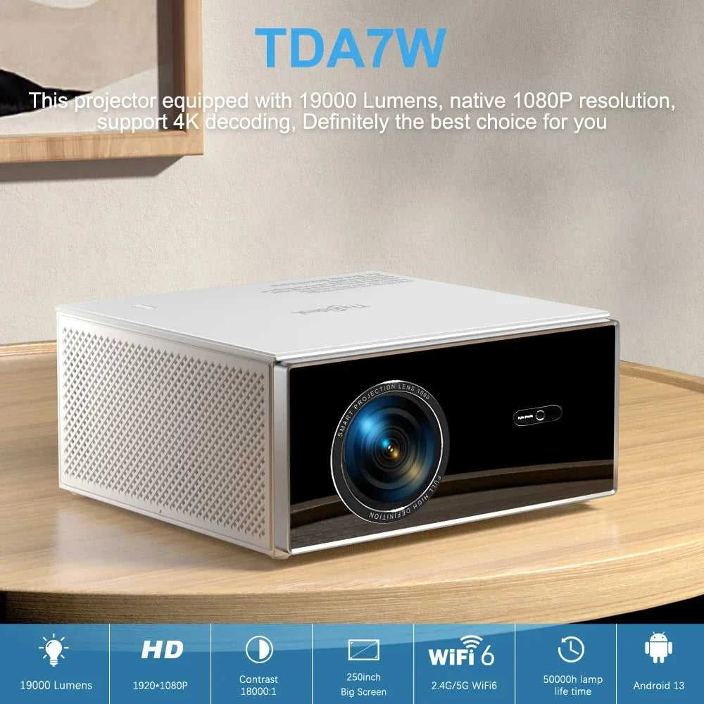 ThundeaL TDA7W Full HD 1080P Projector 32G Android WiFi 2K 4K Video Home Theater Cinema 3D Moive Beam Projector PK DLP Beamer The jack market .AU The jack market .AU Accessories Electronics $ 555 14:201441171#Android Version;200007763:203124901
