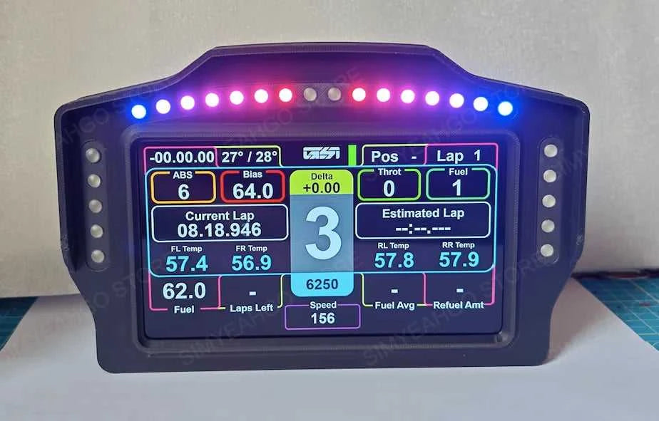 PC Simracing Games 7 inch Multi-functional Instrument Speed Display Dashboard for MOZA FANATEC Simagic Logitech G29 Accessories The jack market .AU The jack market .AU Accessories Electronics $ 217 14:193#WK 7inch Meter