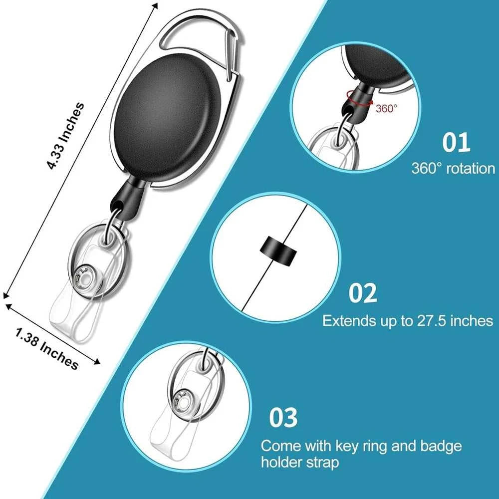 Multicolor Anti-Theft Keychains Unisex Anti Lost Retractable Elastic Rope Keyrings With Carabiner Reel Clip For ID Name Card Key The jack market .AU The jack market .AU Jewellery & Chains $ 47 14:771#O