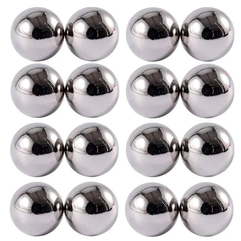 LM Magnetic Nipple Clamps - 2pcs Non-Piercing Strong Bondage Balls for Couples - Explore Your Sensuality