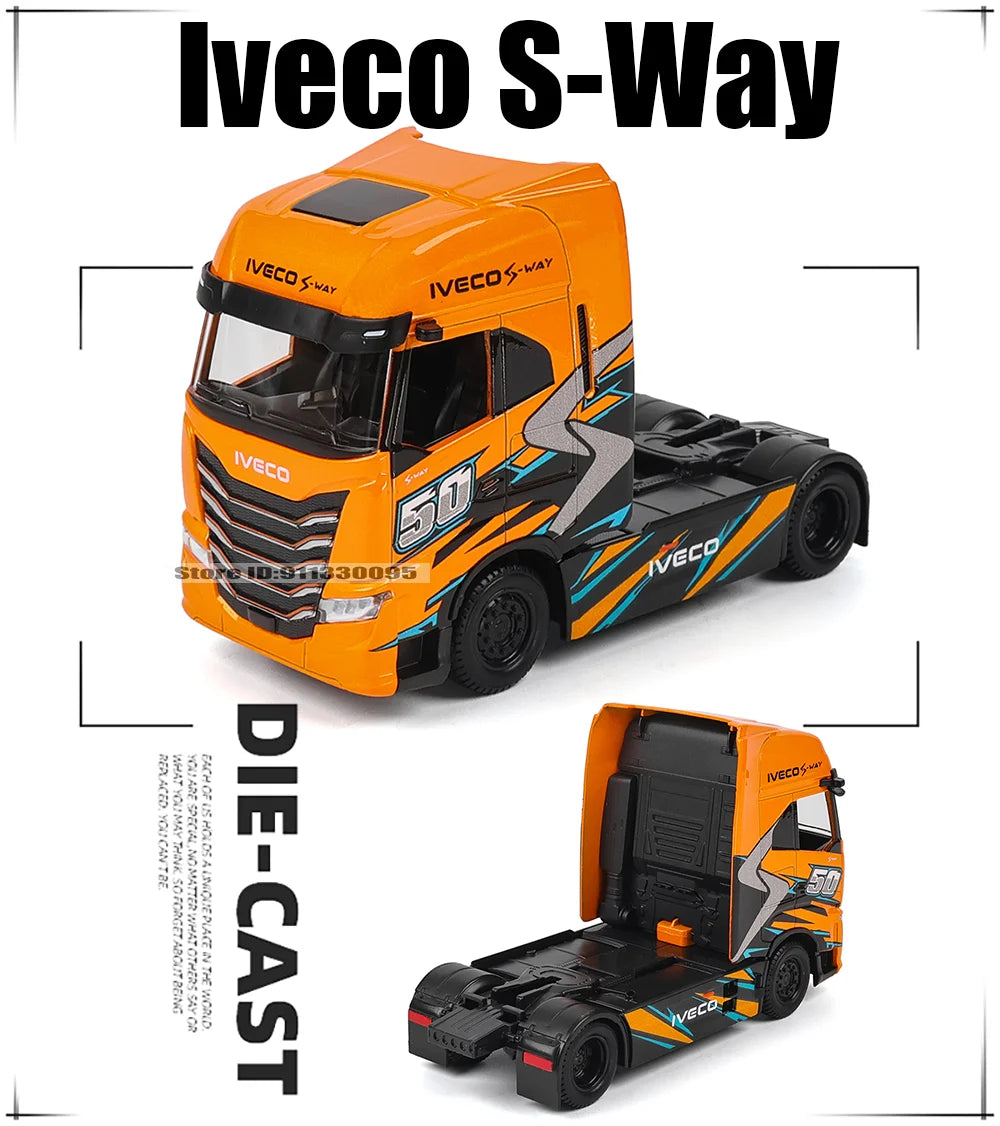 Bburago 1:43 Transport vehicle front end Volvo FH16Globetrotter 750XXL model simulation car model alloy car toy male collection