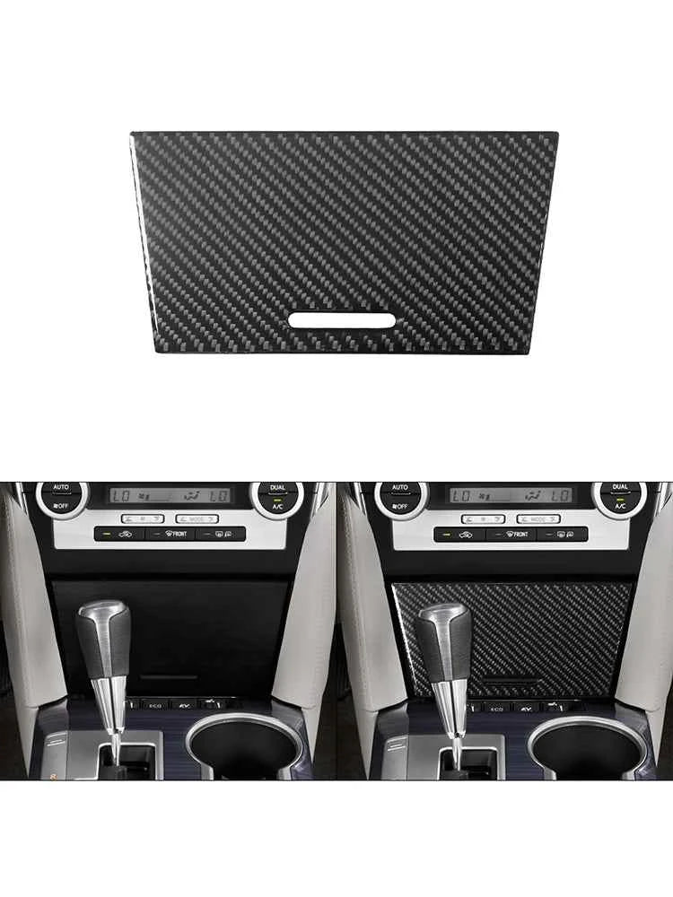 Carbon Fiber Material Black Stickers Cover Trim For Toyota Camry 2012 2013 2014 Car Interior Decorative Accessories