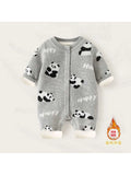 Baby Clothes, Knitted Jumpsuits, Autumn and Winter Crawling Clothes, Newborn Sweaters, Baby Thickened Sweaters The jack market .AU The jack market .AU Mum & Kids: Essential Products for Every Family $ 37 14:691#KF805-Gray;200000463:200000985#1-2Y