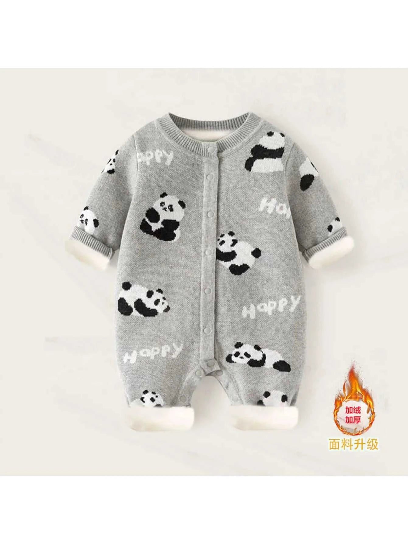 Baby Clothes, Knitted Jumpsuits, Autumn and Winter Crawling Clothes, Newborn Sweaters, Baby Thickened Sweaters The jack market .AU The jack market .AU Mum & Kids: Essential Products for Every Family $ 37 14:691#KF805-Gray;200000463:200000985#1-2Y