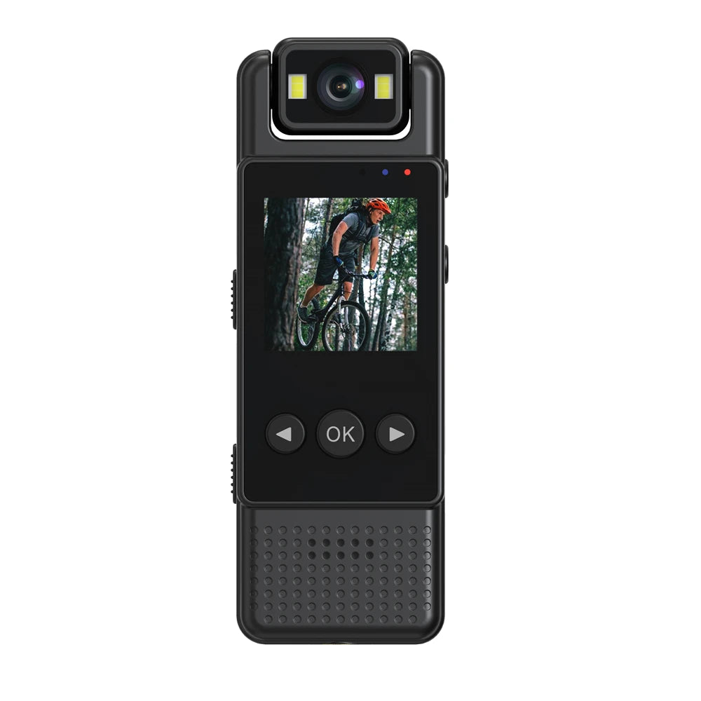 HD Wifi Mini Camera 1080P Portable Digital Video Recorder Body Camera Infrared Night Vision Police Camera with Screen Display