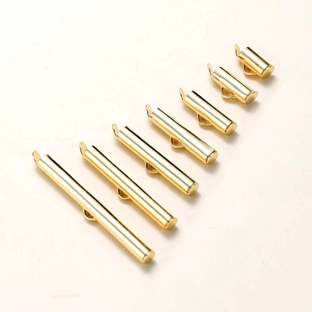 10PCS 14/18K Gold Brass Side Crimp End Tube Slide Clasps Bracelet Earring Buckles Connectors DIY Jewelry Making Findings The jack market .AU The jack market .AU Jewellery & Chains $ 48 14:29#14K;5:100014065#30x4mm