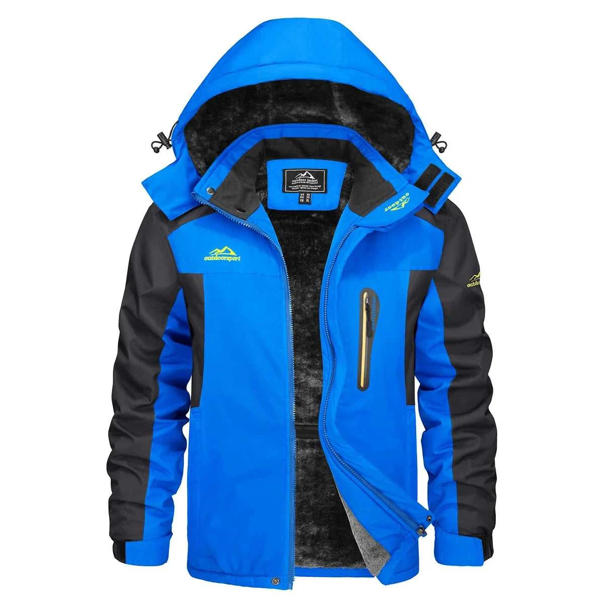 TACVASEN Men's Waterproof Ski Jacket Fleece Lining Warmth Parka Winter Snow Working Outdoors Hooded Coat Rain Shell Windbreaker The jack market .AU The jack market .AU Men Fashion $ 76 14:771#Blue;5:361385#CN 4XL (US L)