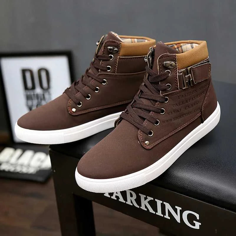 2025 Spring New Korean Edition Men's Shoes High Top Board Shoes Retro Casual Lace Up Men's Fashion High Top Snow Casual Shoes The jack market .AU The jack market .AU Step Up Your Style: Trendy Shoes for Every Occasion! $ 86 14:1254#khaki;200000124:100010483