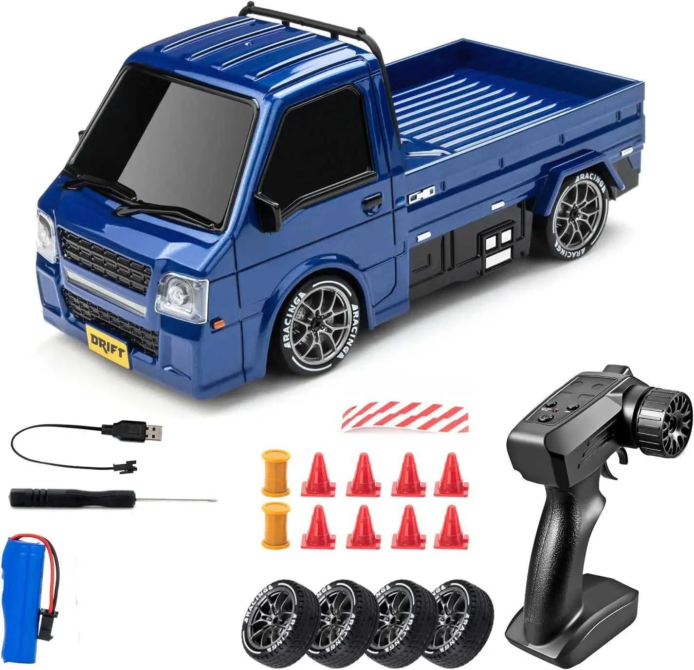 1/24 Remote Control Drift Car, 2.4GHz 20km/h Four-Wheel Drive High-Speed Remote Control Truck, Drift Tires & Dual Battery Racing The jack market .AU The jack market .AU Little Wonders $ 83 14:173