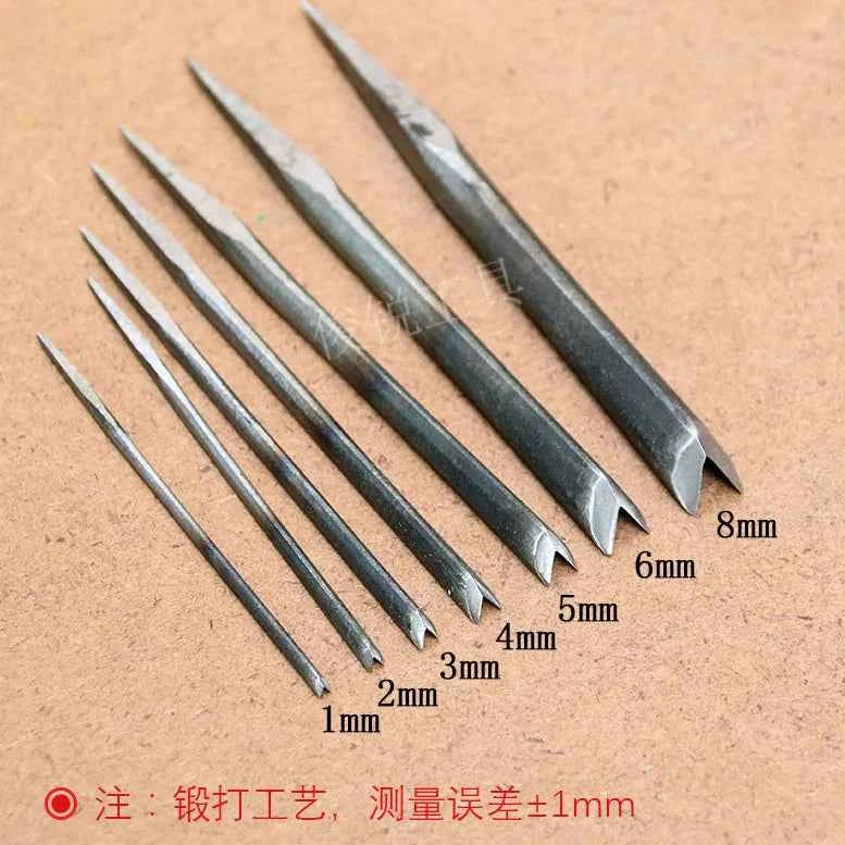 WoodCraft Pro V-Type Triangle Chisel Set – Precision Wood Carving Knives for Exquisite Detailing