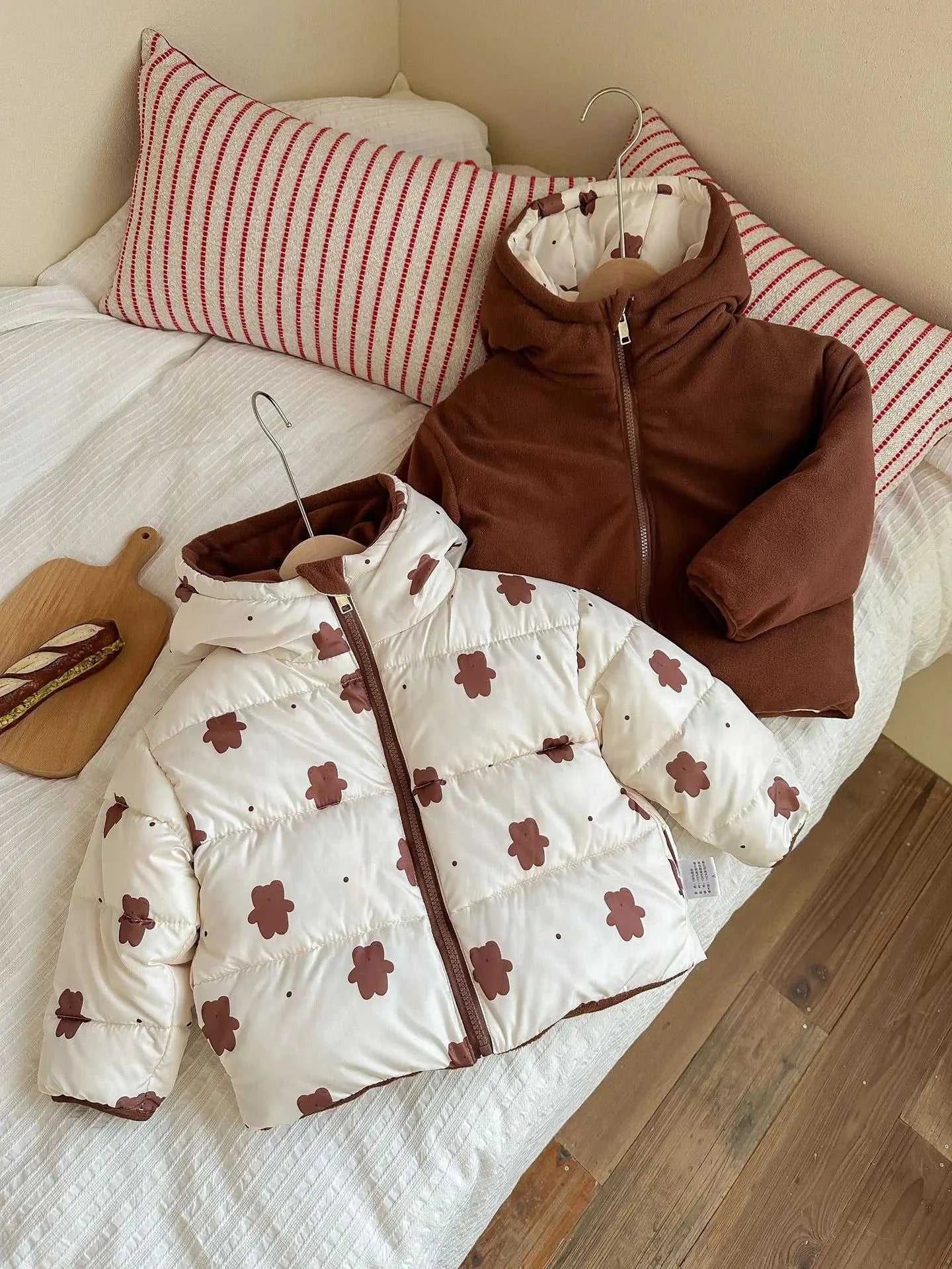 New Double-sided Down Cotton Jacket with Hooded Jacket for Children's Thickened Plush Children's Short Jacket The jack market .AU The jack market .AU Mum & Kids: Essential Products for Every Family $ 52 14:771#1;200000463:200004188