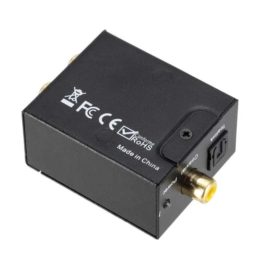 Analog to Digital Audio Converter L/R RCA to Digital Toslink Coaxial Audio Adapter For PS4 HDTV DVD Amplifier Soundbar Speaker The jack market .AU The jack market .AU Accessories Electronics $ 60 14:193#US Plug