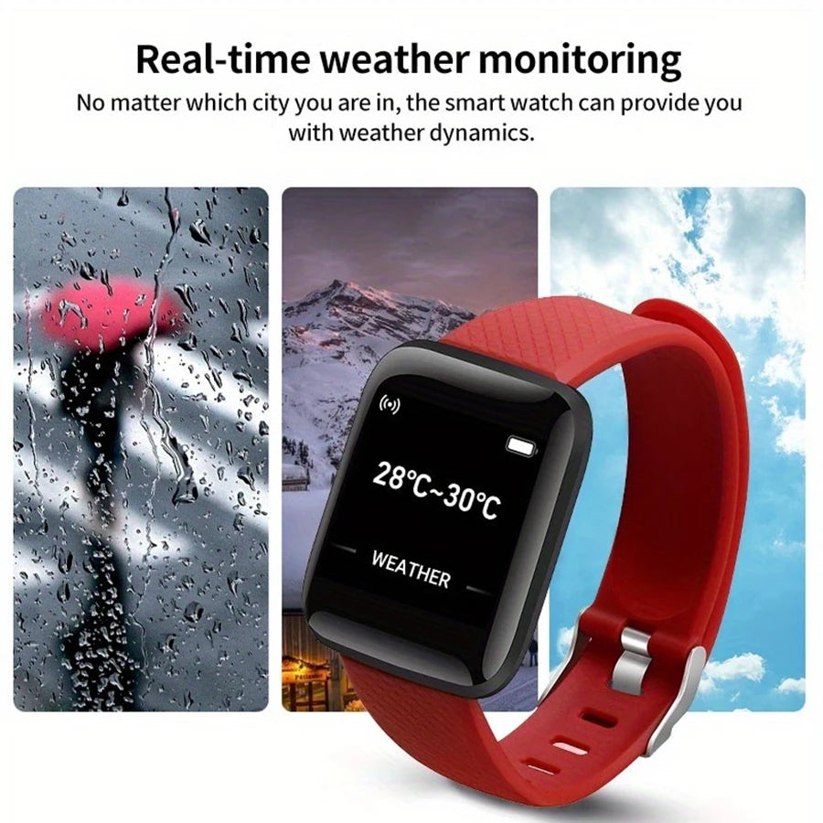 Multifunctional Smart Watch D13 for Men & Women - Bluetooth Fitness Tracker, Music Player, Sleep Monitor & Sports Bracelet
