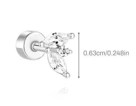 AIDE 925 Sterling Silver 1Pc Mini Shiny Heart/WaterDrop For Women Cartilage Piercing Earring INS Classic Pendant Tassel Gifts The jack market .AU The jack market .AU Jewellery & Chains $ 54 200000226:200006154#26;200001034:361180#1 piece