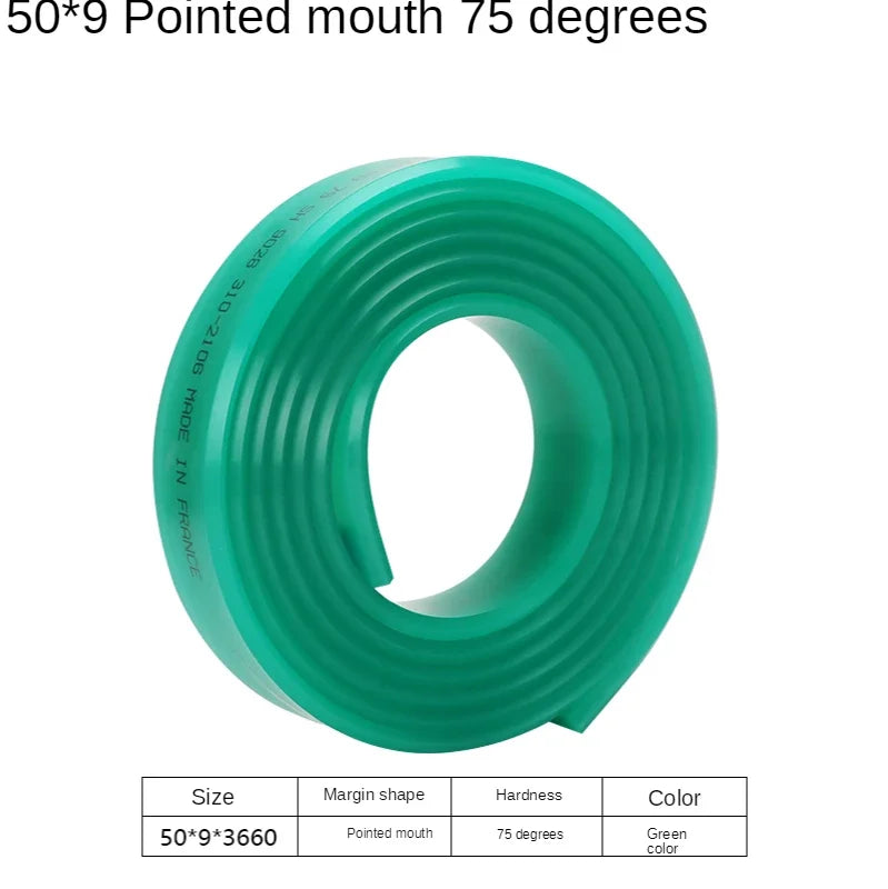 Squeegee Master 50mm Flat Silkscreen Squeegee - Durable Polyurethane Blade for Precision Printing