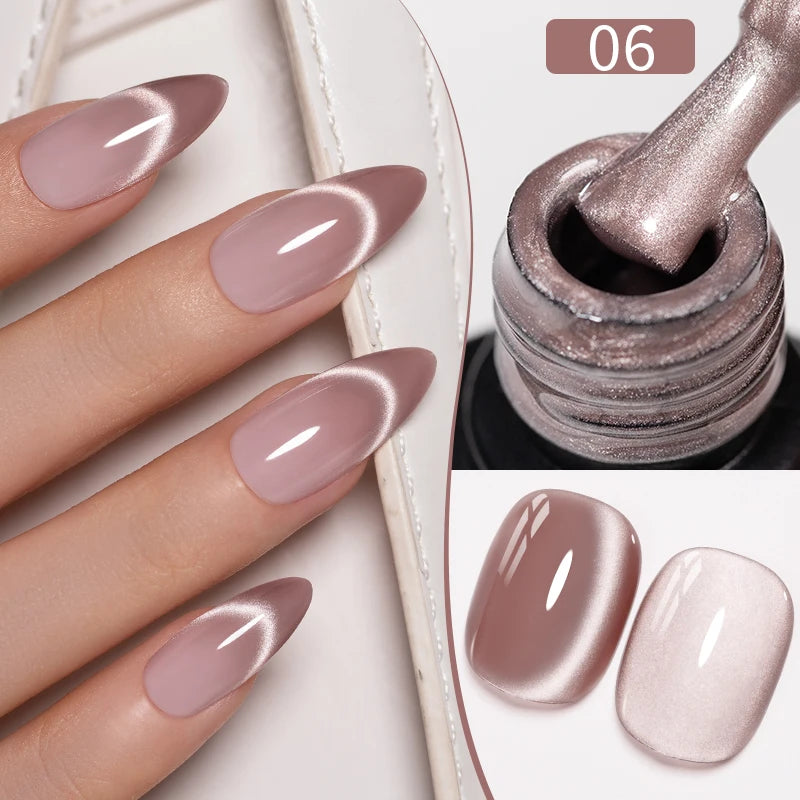 PUENTE Cat Eye Magnetic Gel Nail Polish - Vibrant Starry Galaxy Effect, Soak Off UV, 7.5ML