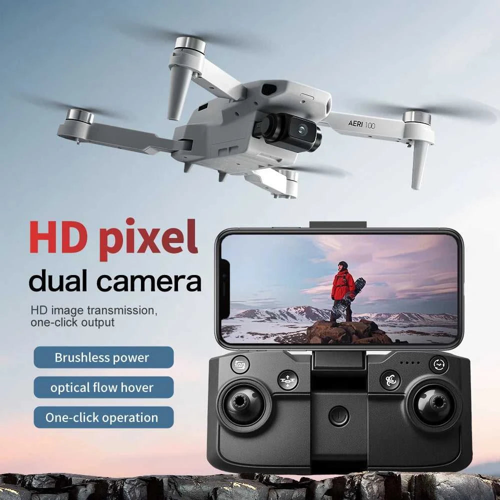 Mini Dronеs Aeri100 8K Professional with Camera Flight Accessories FPV Brushless GPS Return Real Time Travel Flying Gift Toy Boy The jack market .AU The jack market .AU Drones $ 110 14:29#VR-Aeri100 Ultra FLY