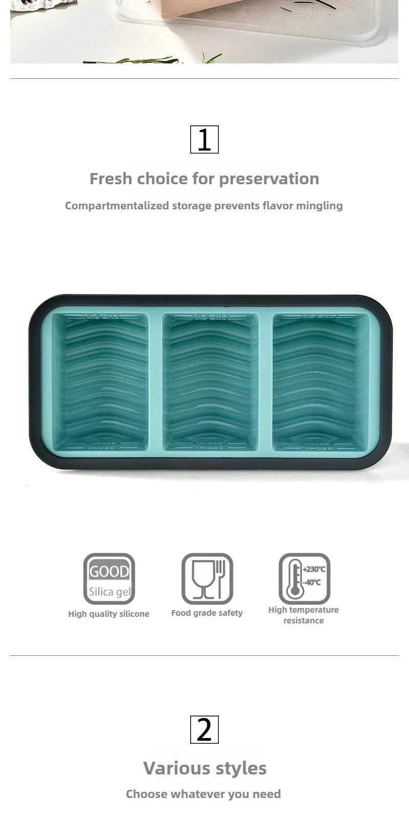 Silicone Freezer Tray ,Freezing Trays with Lid for Meal Prep Silicon Soup Portion Freeze Tray Make Stock Souped Ice Cube The jack market .AU The jack market .AU $ 39 14:350853#2grid-blue