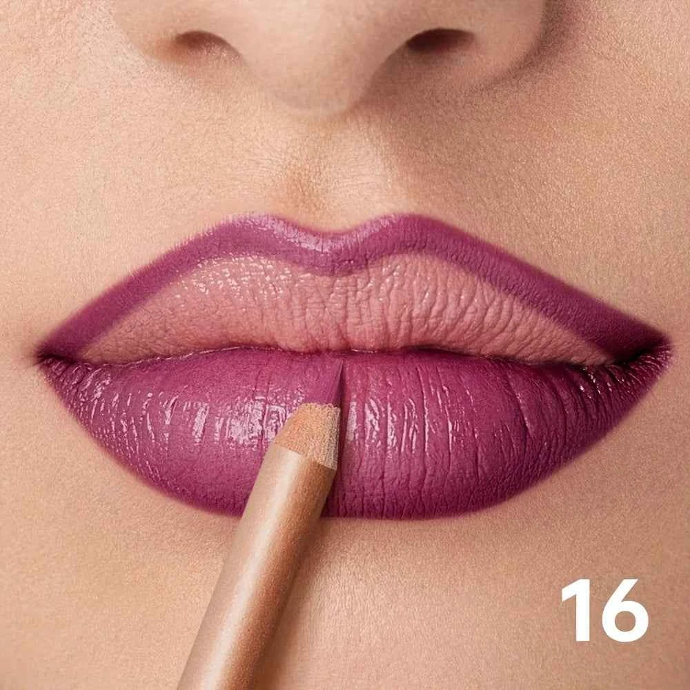 Waterproof Matte Lip Liner, Long Lasting High Pigment Lip Pencil, Smooth Precise Lip Contour for Women