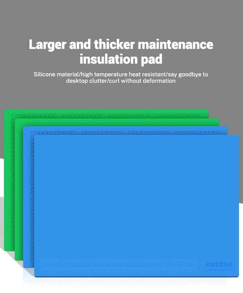 ESD Heat-Resistant Silicone Soldering Mat with Magnetic Grip