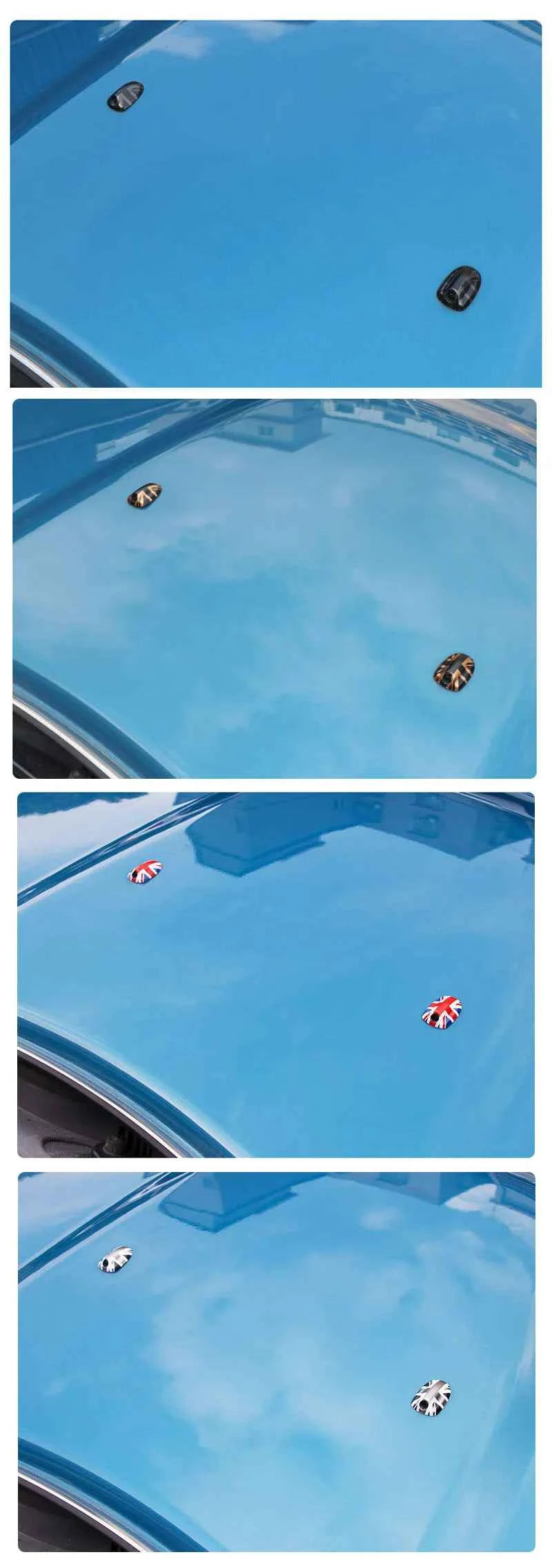 MINI Cooper Union Jack Wiper Nozzle Cover - Stylish Water Spray Accessory for F54 F55 F56 F57 F60 (2015-2022)