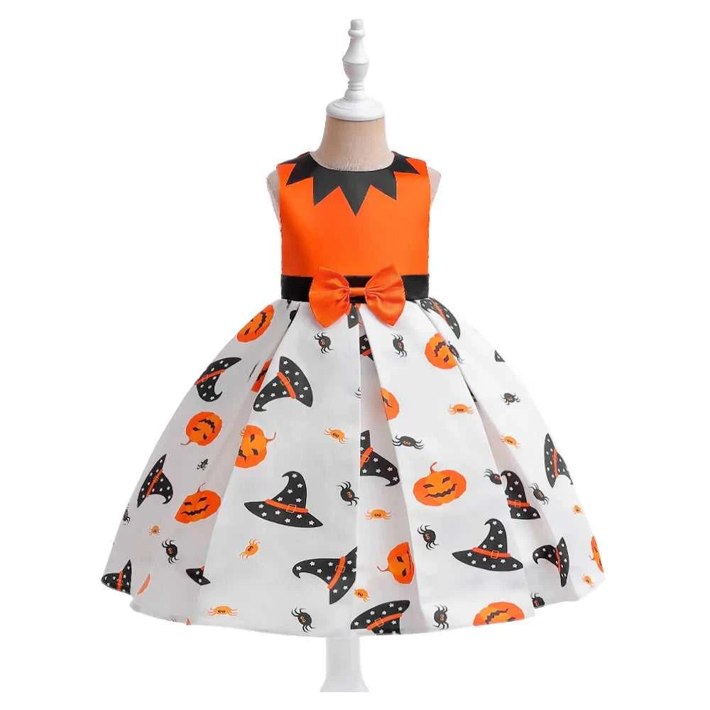Girls Dress Halloween Costume For Kids Girl Party Dresses Children Girls Pumpkin Lace Witch Printed Cosplay Princess Dress The jack market .AU The jack market .AU Mum & Kids: Essential Products for Every Family $ 44 14:350852#black;200000463:200004187#100 (2T)