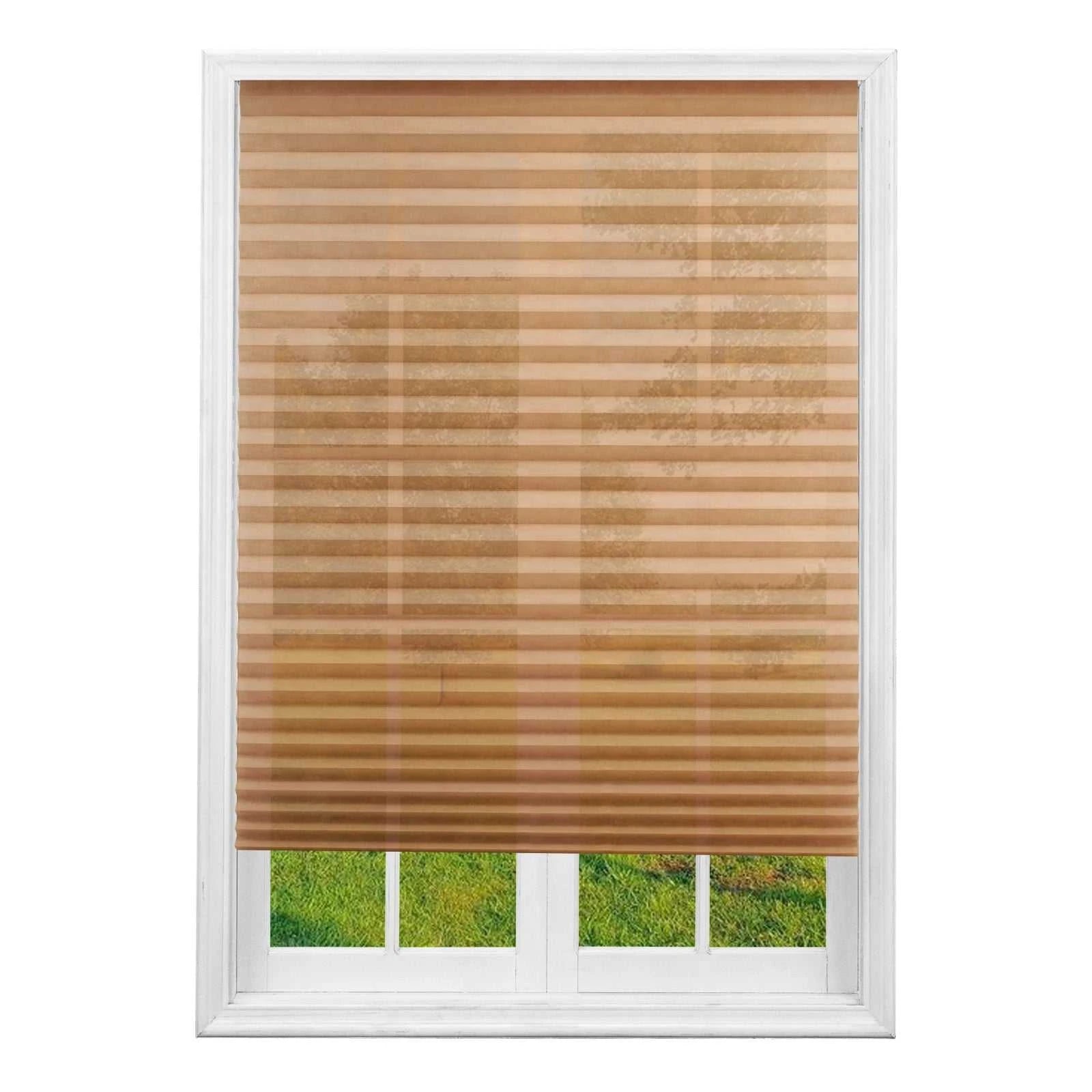 1Pc Shades Self-adhesive Half/Full Windows Nonwoven Folding Curtain Bathroom Balcony Living Room Balcony Curtains Pleated Blinds The jack market .AU The jack market .AU Home $ 51 14:365458#60X150CM Full