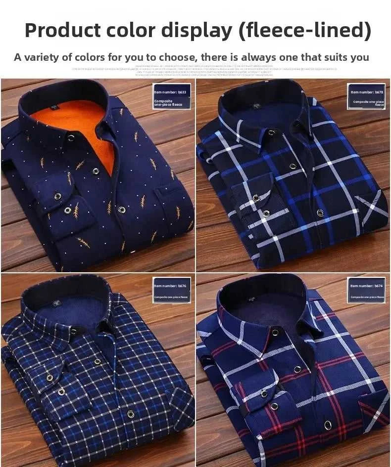 High Quality Men's Clothing 2026 Men Long Sleeve Thick Warm Shirt Tops Fashion Men Print Handsome Versatile Shirts Formal Shirts The jack market .AU The jack market .AU Men Fashion $ 43 14:771#6F HB622;5:4183#3XL(80-90KG)