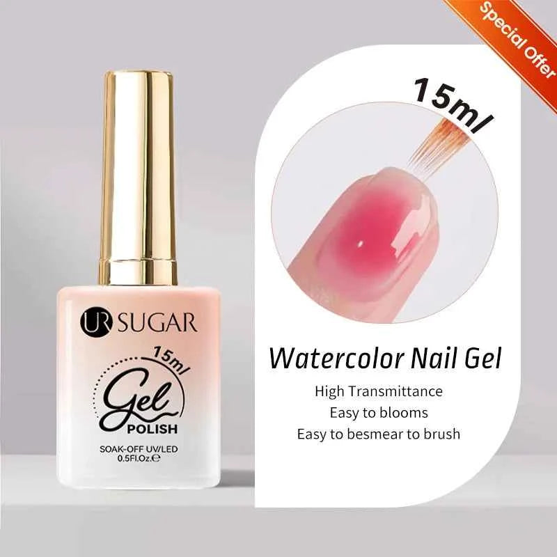 UR SUGAR 15ml  Autumn Winter Red Cat Magnetic Gel Nail Polish White Dopamine Nail Sparkling Glitter Soak Off UV LED for Manicure